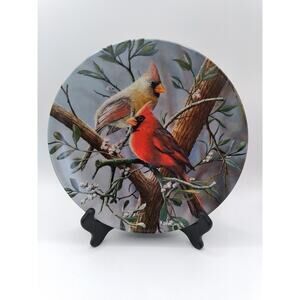 1985 Collector Plate The Cardinal From Birds of Your Garden Collection Bradford